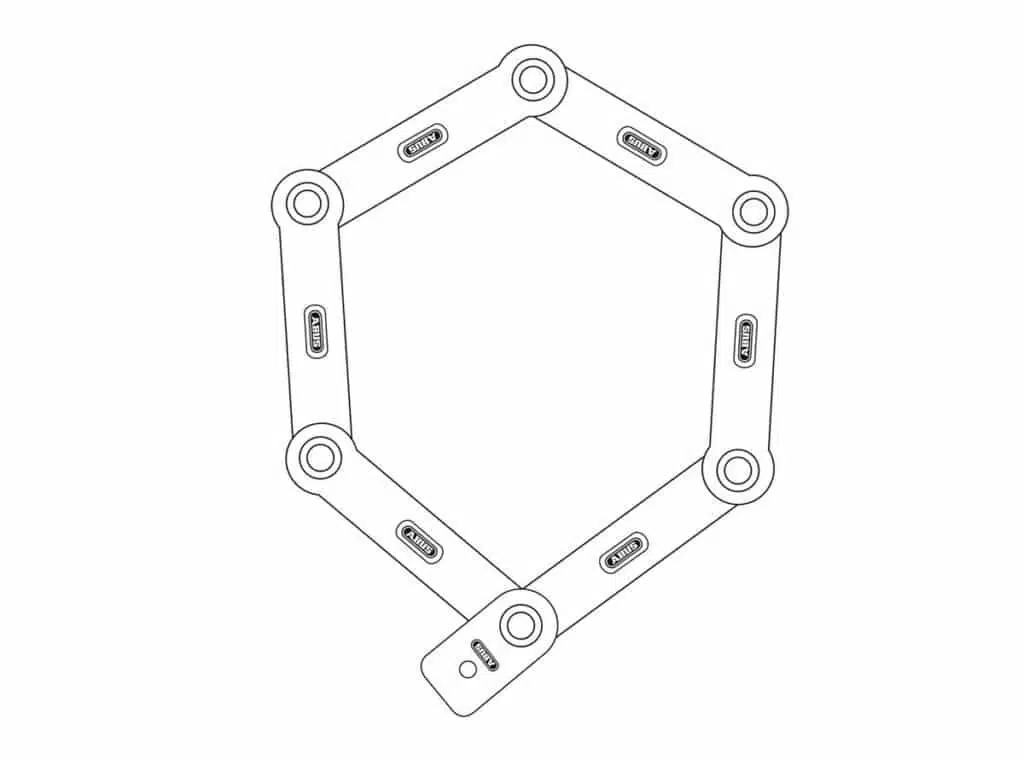 ABUS_Antivol pliable vélo 6500/85_dessin