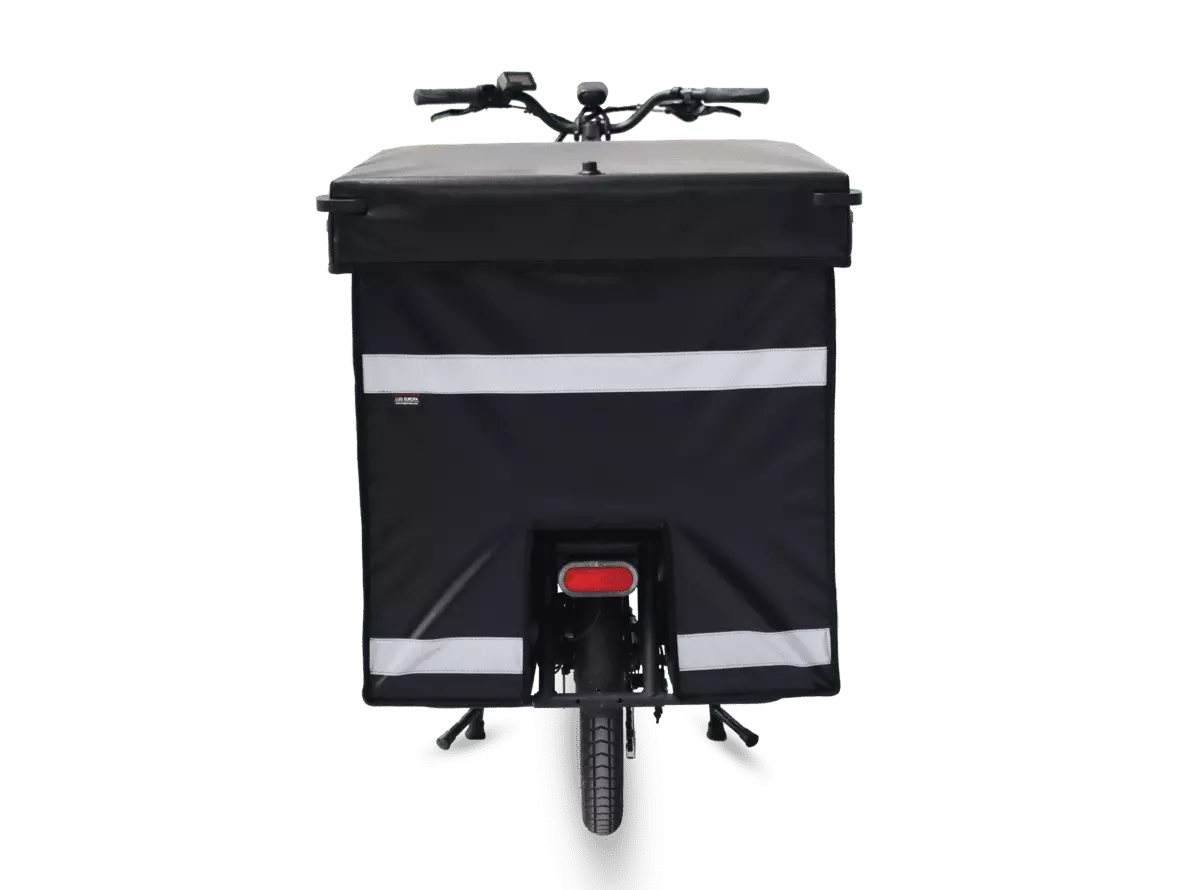 Vélo cargo professionnel vue arrière