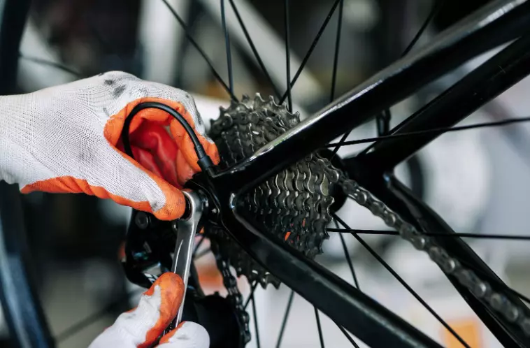 Entretien d'une roue de vélo long tail