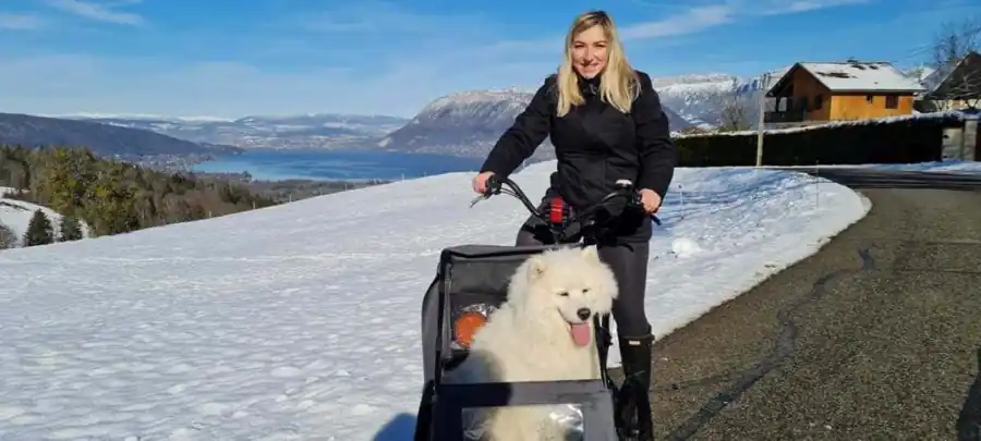 Biking with dog (but not only): follow Laurie and her pets’ life!