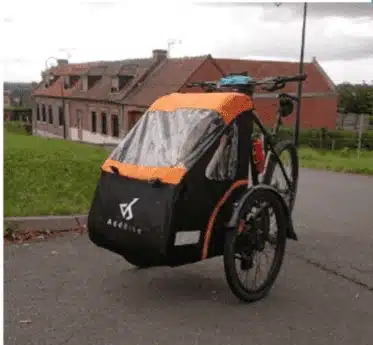 Alte Version unseres Fahrrads zum Transport von Kindern