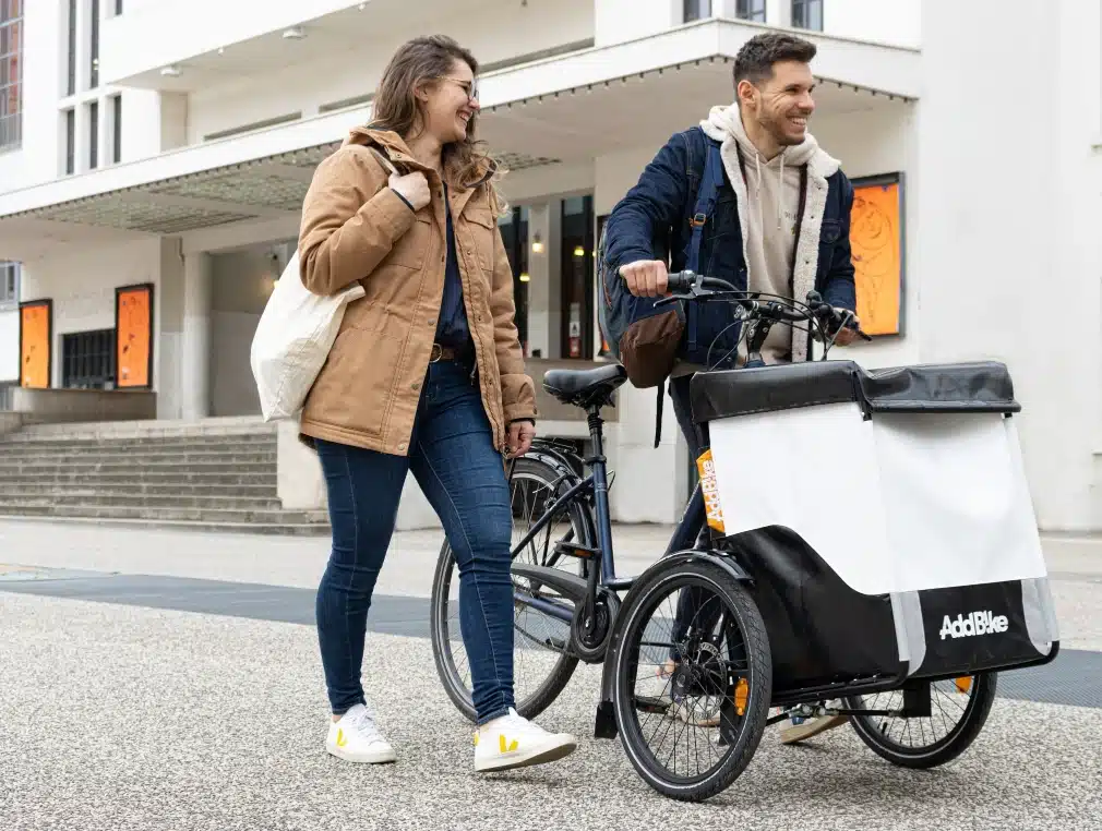 Erwachsenen Dreirad: Carry'Box im Einsatz