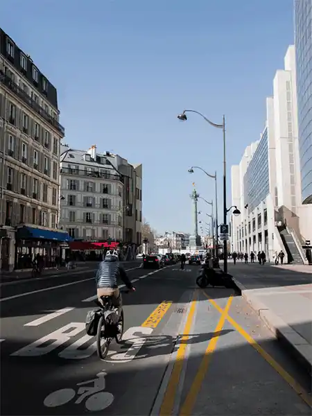 Aller au travail en vélo en ville
