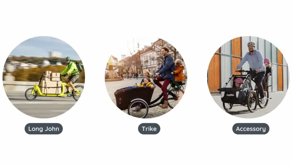 Bike with front child carrier: the bike types