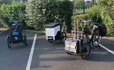 Bicycle delivery: how does Hulluch Council use a delivery bike?