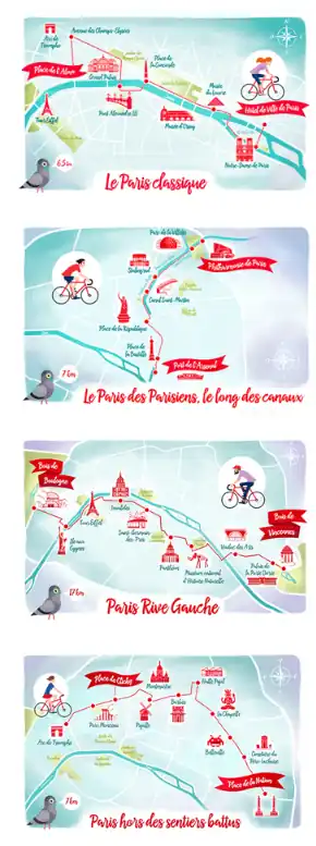 Location vélo cargo Paris, balade Paris classique