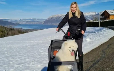 Remorque velo chien, le quotidien de Laurie avec le Kit Dog !