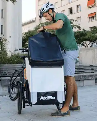 Triporteur velo compact : le Kit Box pour le transport de charges