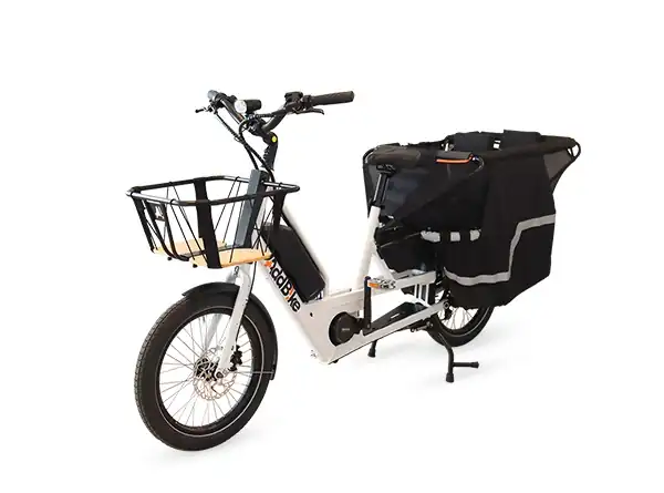 bike long-tail Family white U-Cargo Family for the family