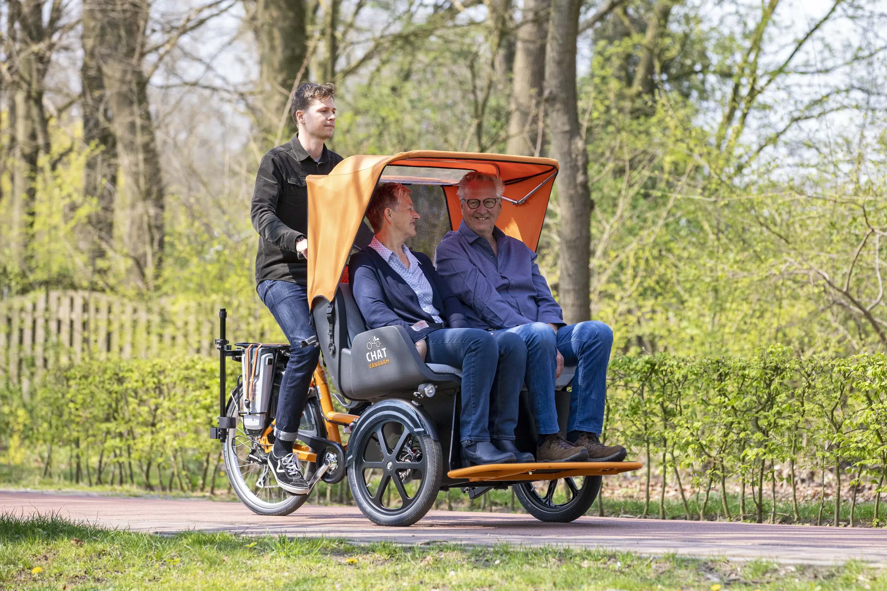 Tricycle transport adultes avant_Chat
