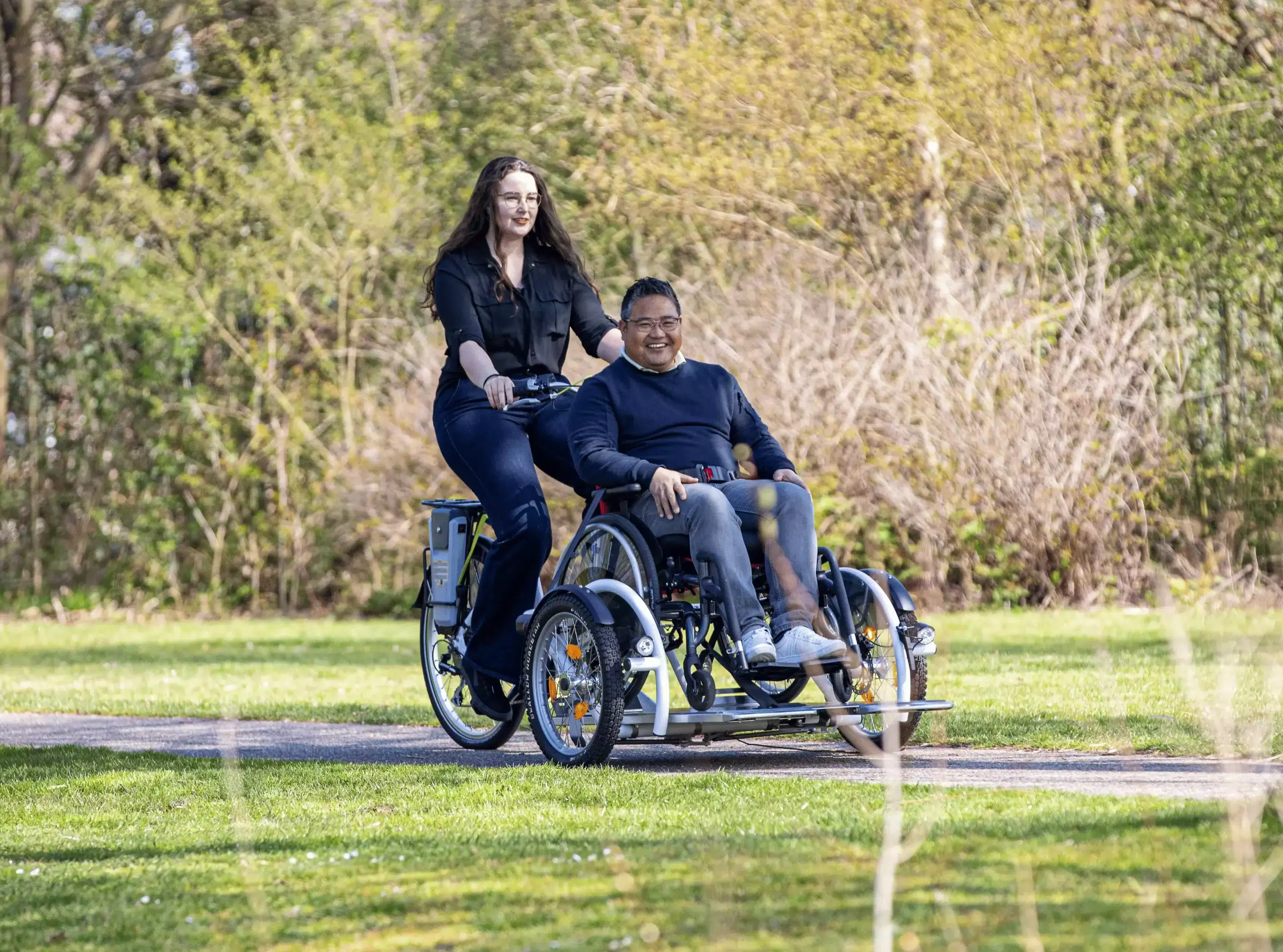 Vélo pour fauteuil roulant_Balades