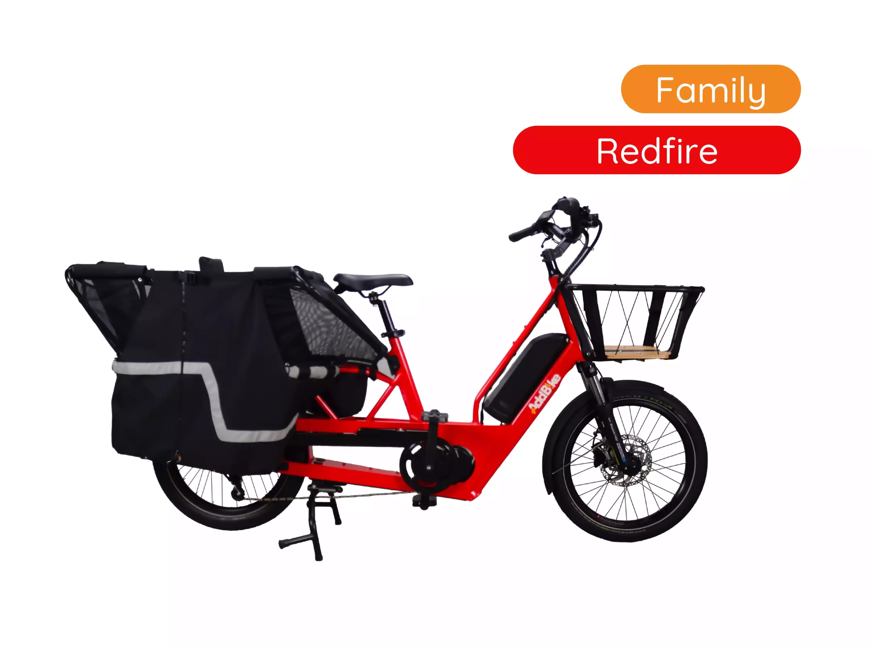 Vélo midtail – U-Cargo Family Redfire