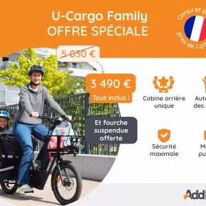 Offre spéciale vélo cargo pour la famille